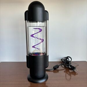 90s Kenart Spiral Swirl Pink Purple Bead Lamp Tested Working